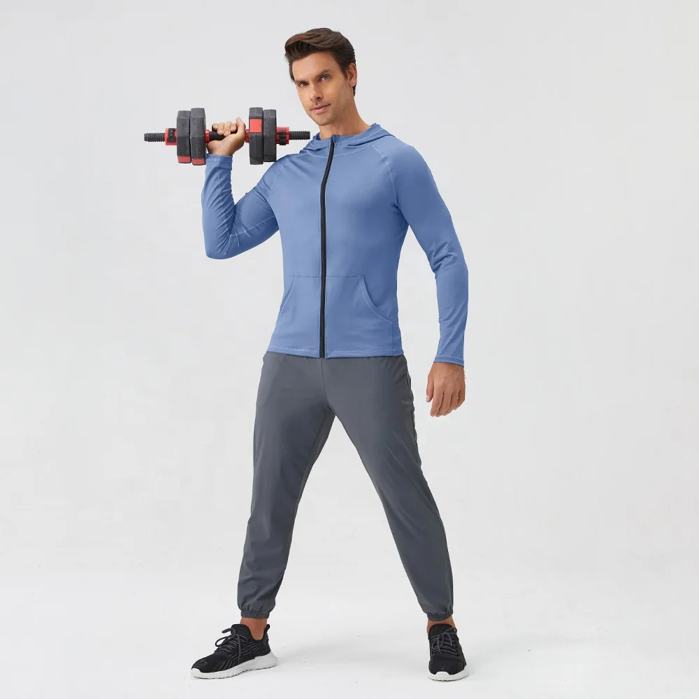 Oem Custom Logo Mens Jacket Stylish Casual Jacket Autumn Clothes Wicking Quick Dry hoodie Jacket With Zipper For Men