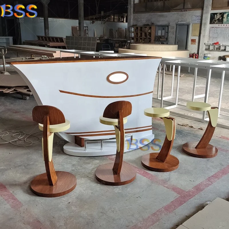 Boat Shaped Home Bar Fancy Design White Ship Design Small Home Bar Counter