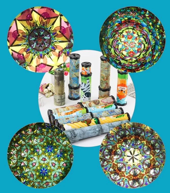 В наличии, вращающаяся игрушка-калейдоскоп, волшебные детские игрушки, мини-калейдоскоп с линзой