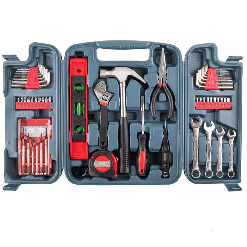 Canpro complete household hand tool box set kit for home 53 pcs home tool kit repair tool set