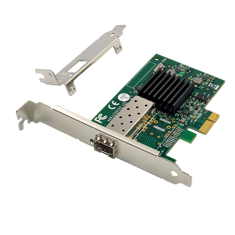 PCIe Intel JL82576EB Single-SFP Gigabit Port Server NIC 10/100/1000 Mbps Network cards for Server