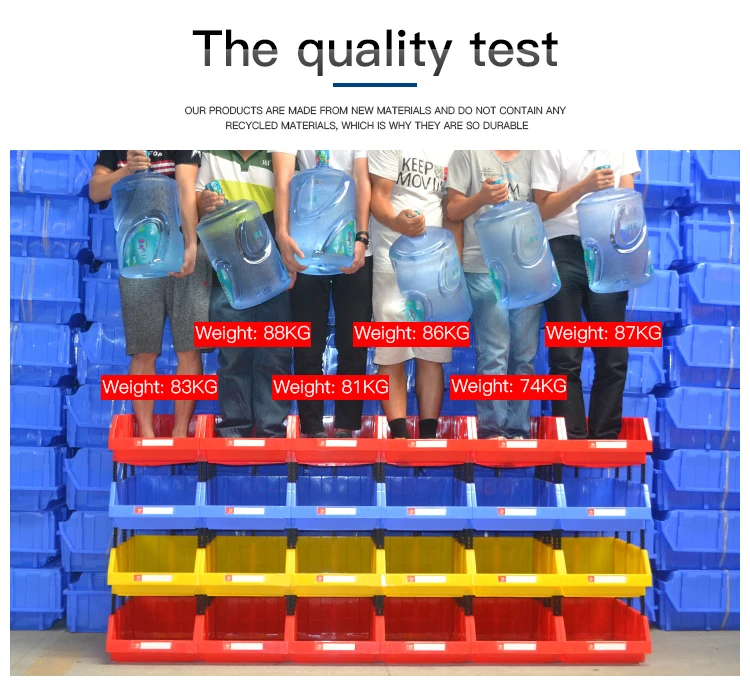 Tool bolts screws storage warehouse large plastic stackable storage parts bin