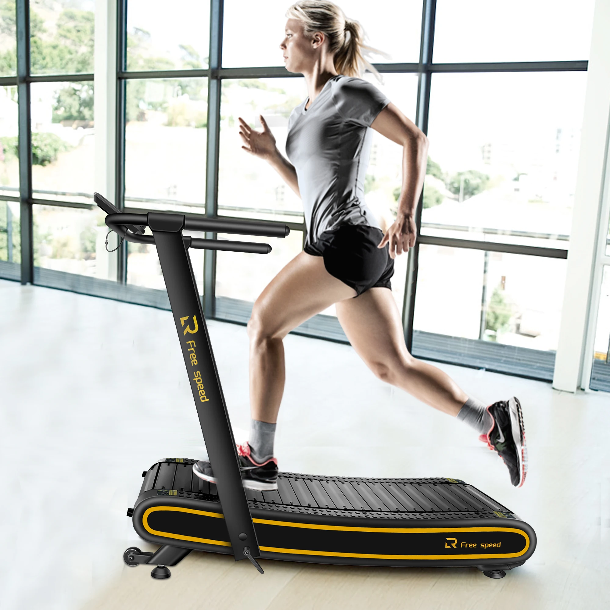 woodway curve Treadmill Running Machine air runner   Customized Logo home gym fitness for wholesale
