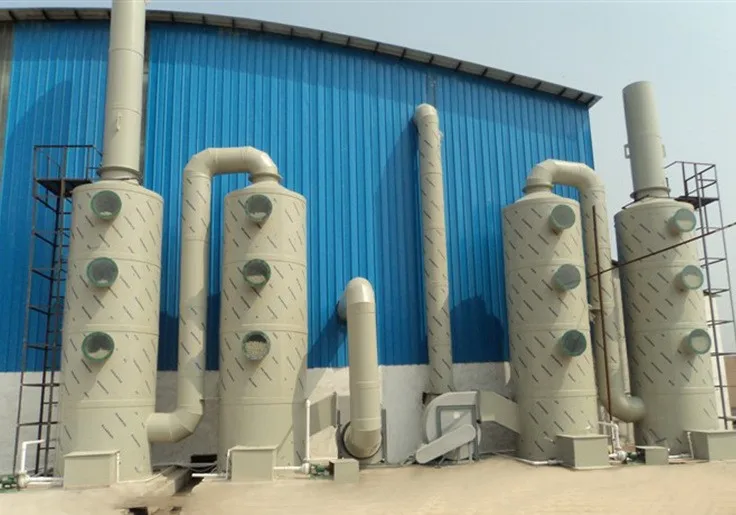 2022 air purification system industrial equipment Horizontal wet scrubber