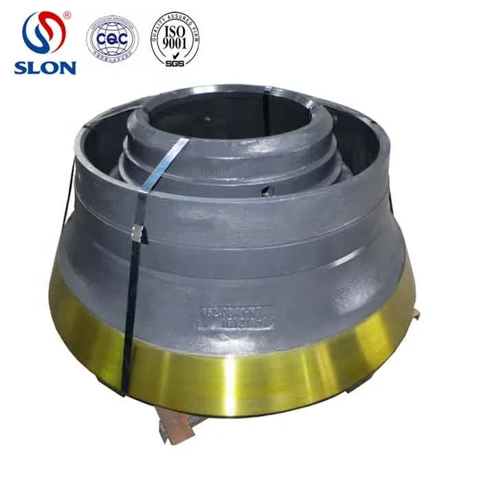High Manganese Mn18Cr2 Bowl Liner for SvedalaTerex Pegson HP700 HP800 MP1000 MP1250 MP2500 Cone Crusher Spare