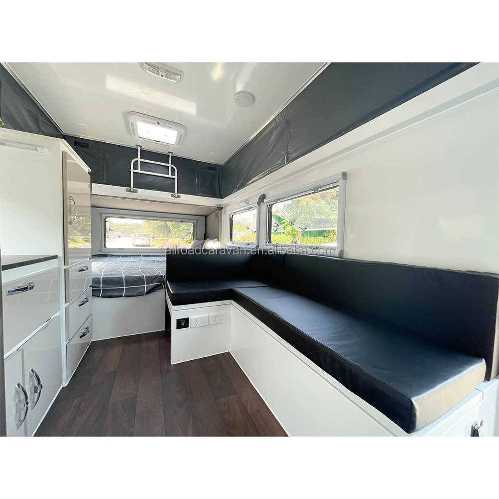 2024 aluminum Australian Standards Caravan off road caravan camping trailers caravan with bathroom for 5 person