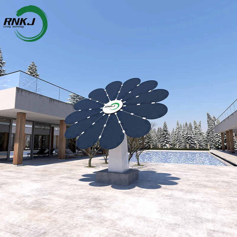 RNKJ brand customised design and installation introduction photovoltaic system Solar Tree System