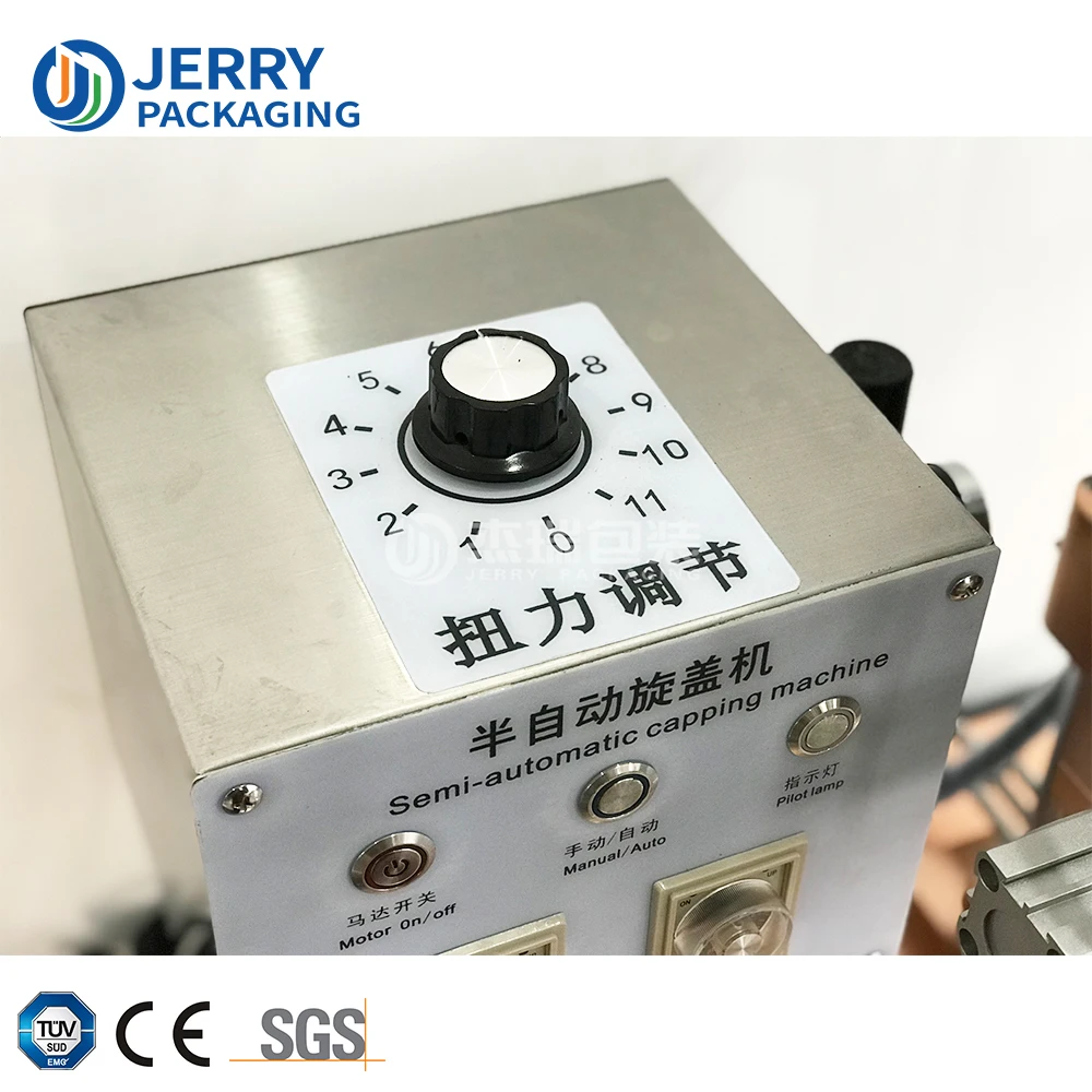 Semi Automatic Manual Spray Trigger Pump Dropper Tabletop Capping Machine Plastic Bottle Cap Machine in Stock