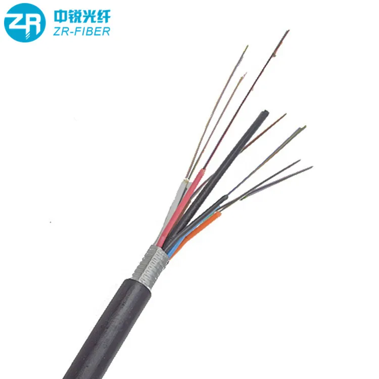 Overhead OS2 Multicore Loose Tube Overhead Cable Outdoor Aluminum Adhesive Tape Fiber Optic Cable