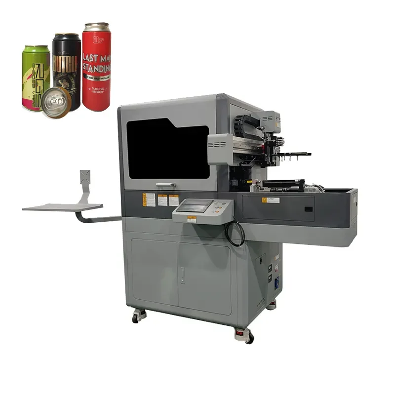 Regular and Irregular Bottle Printing Ricoh head G5 G5i Height Drop Cylinder UV Printer with 360 rotary
