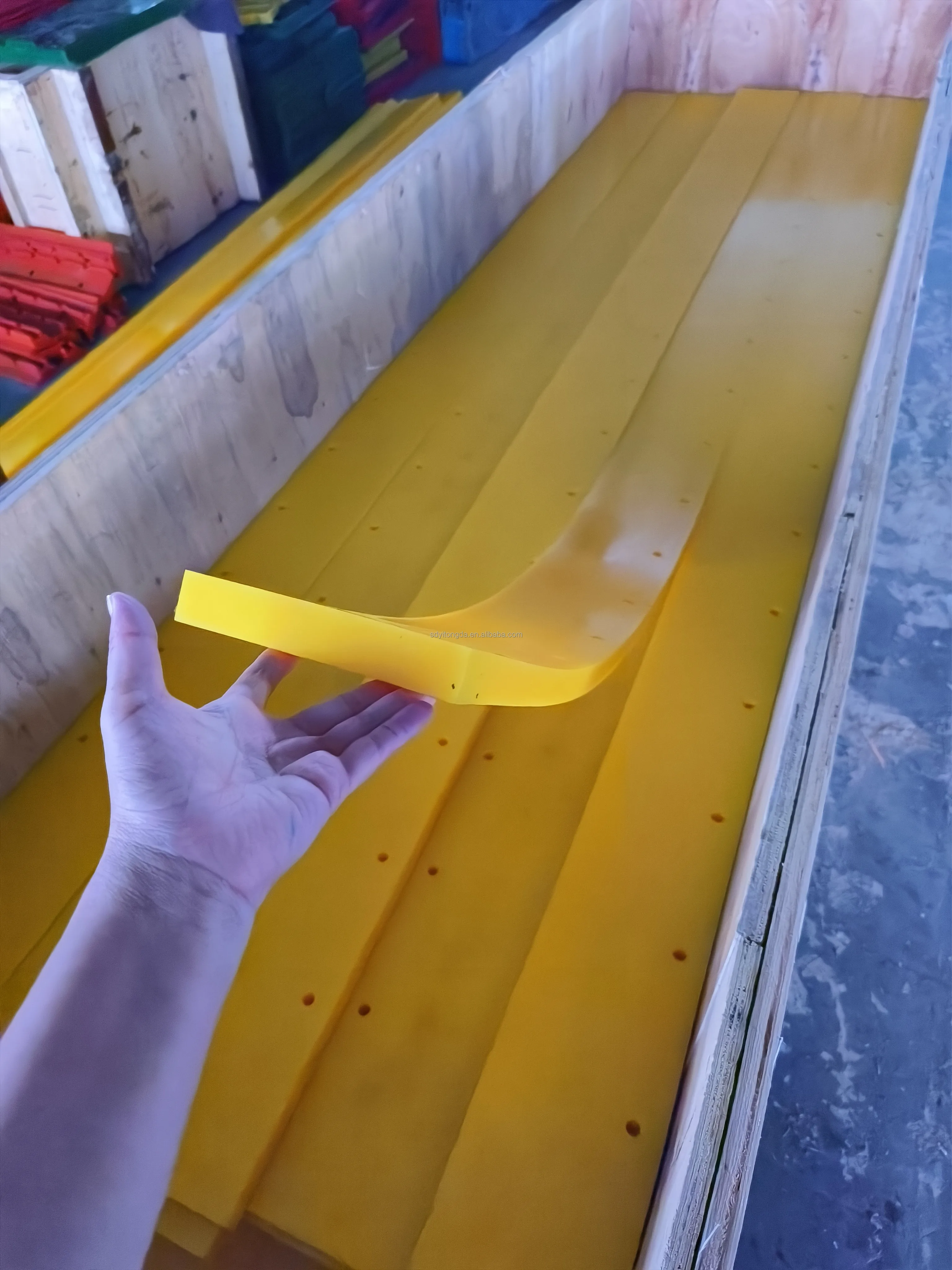 New 90A Polyurethane Sheets Snow Plow Blades with Cutting Edges Scraper for Loaders Skid Skeers