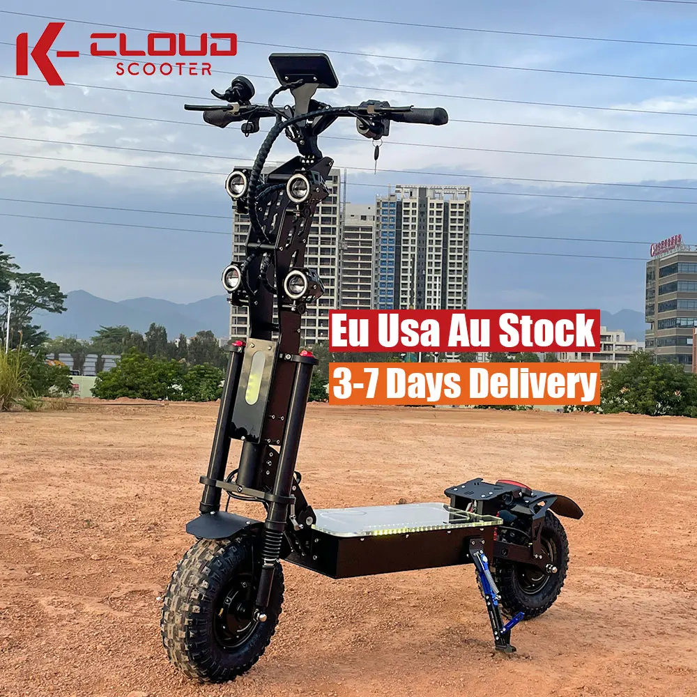 Ready Made 3-7 Days Delivery 10000W 8000W Long Range 13 14 Inch Folding 72V Electric Scooter Fast Trottinette Electrique