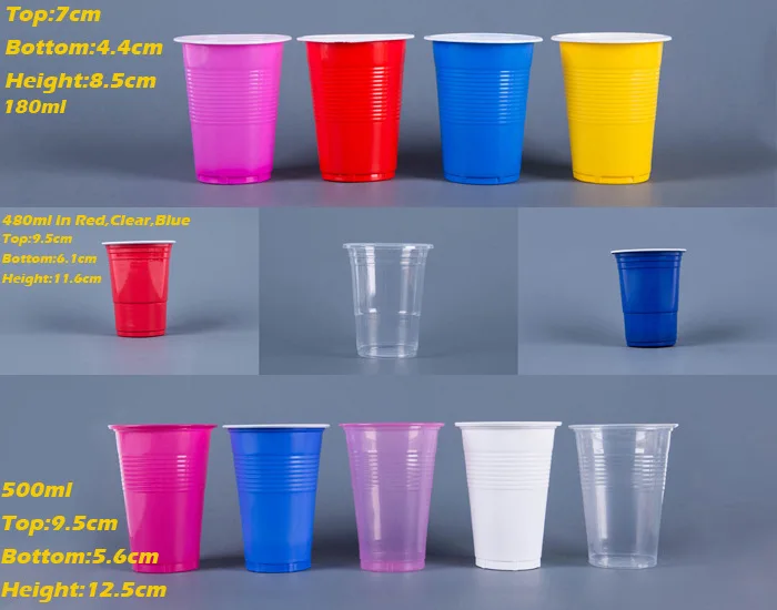 Wholesale Customized Branded Logo Reusable 16 Oz Plastic Disposable Pp Cups Custom Beerpong Set Beer Pong Party Cups Red Cup