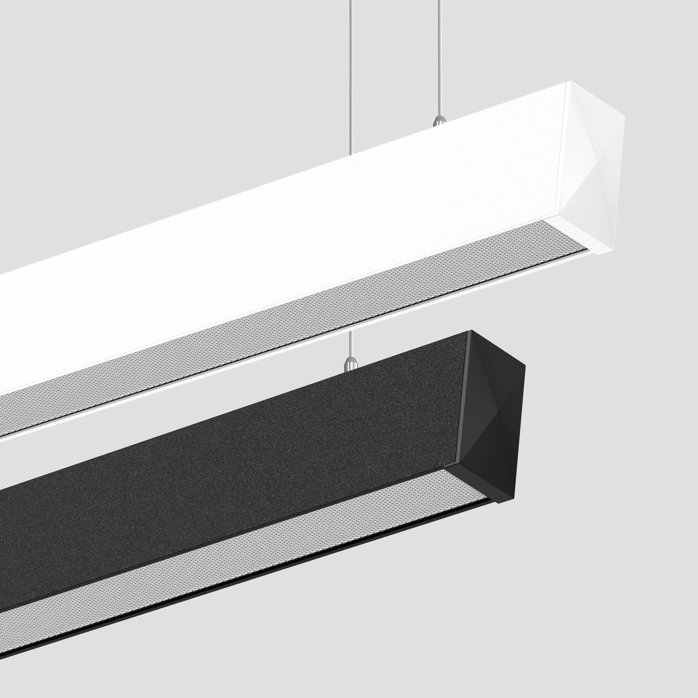 Aluminum Office Linear Light 36W 6000K Led Linear Pendant Lights Residential Decor Indoor Lighting