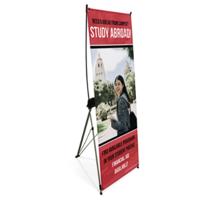 High-resolution printing Attention-Grabbing  light weight custom size and logo X stand banner