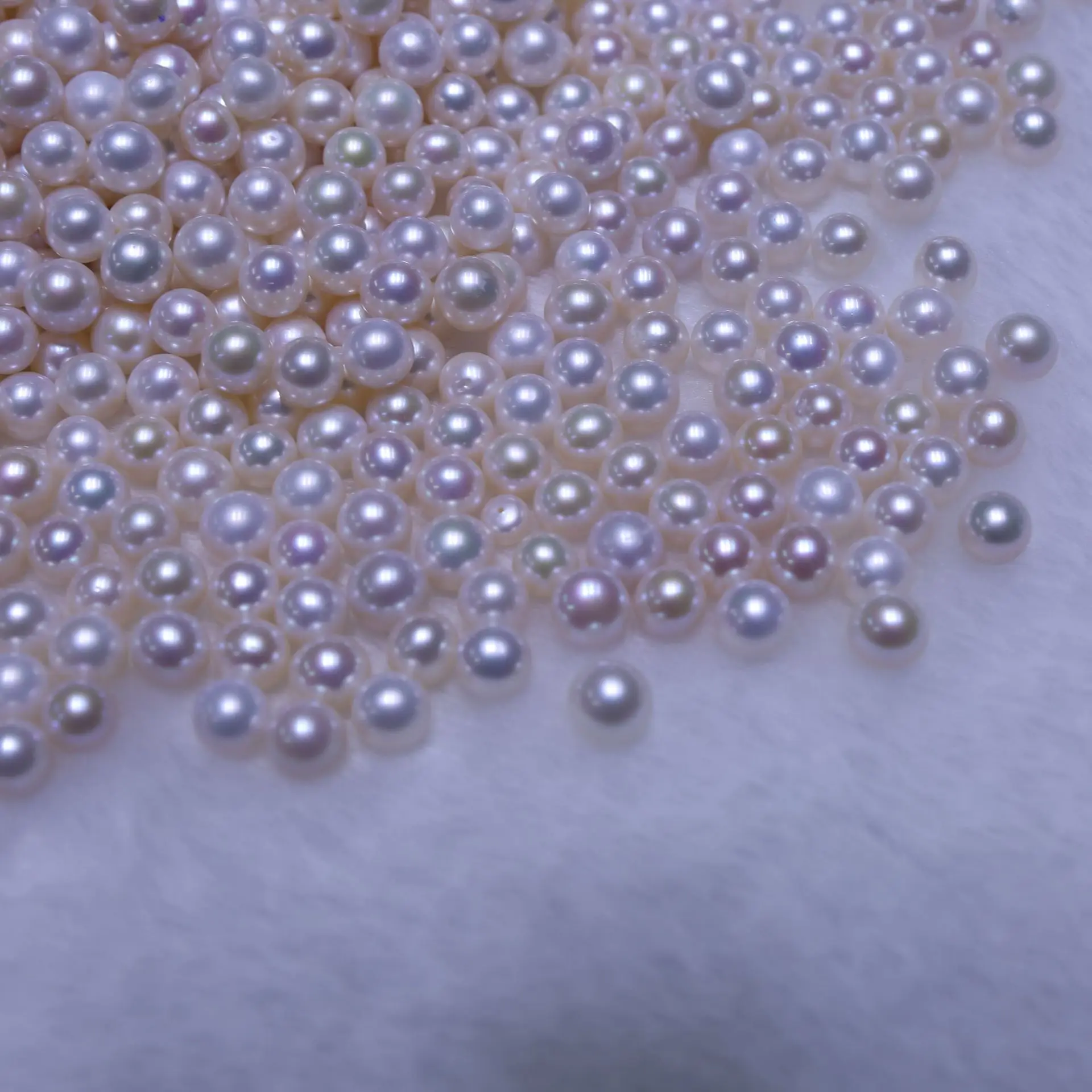 2-11mm White freshwater pearl perfect round shaped Half hole A A A A + Loose Natural Pearls  for DIY jewelry
