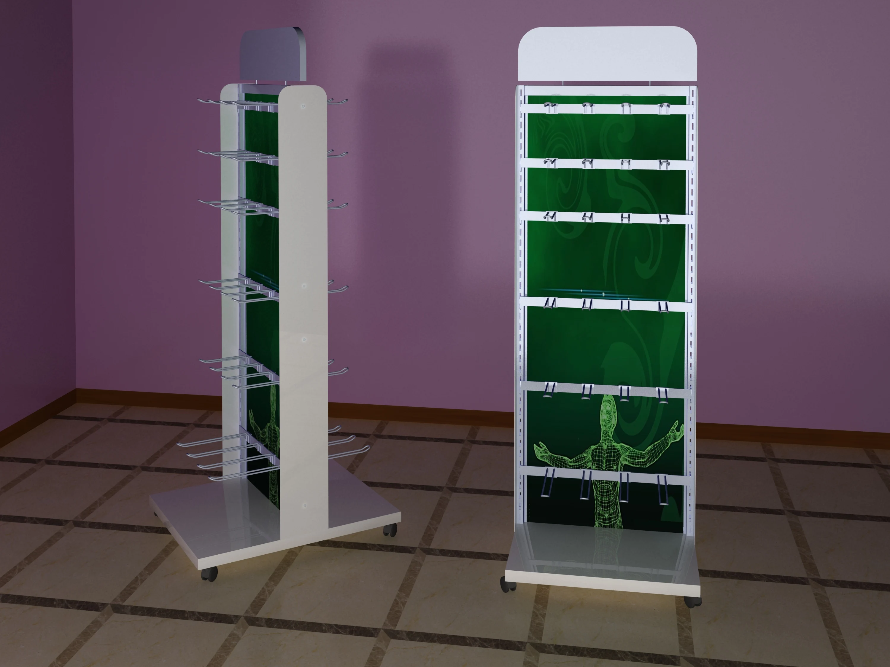 custom retail metal floor wire hook display stands for hanging items/custom display racks for bagged candy and snacks