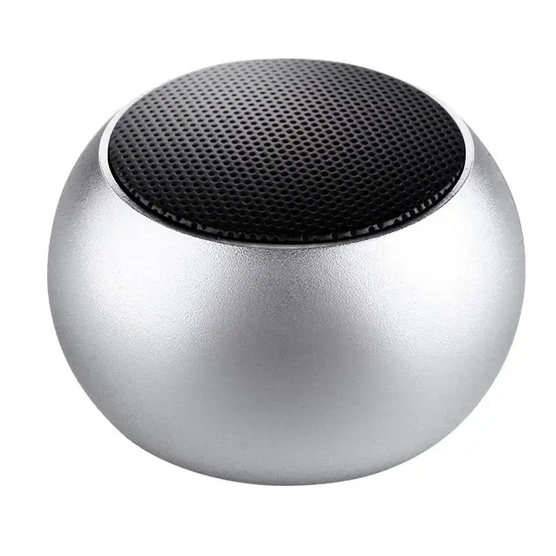 M3 OEM Colorful Wireless Speakers Mini portable Round Steel Speaker Subwoofer pocket BT small speakers