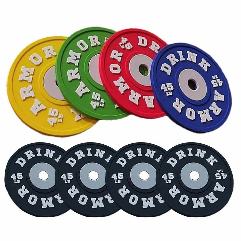 Gym Weight Plate Design Silicone Coaster Set for Kitchen Table Cup Mat BPA Free Round Mug Coasters 10cm Drink Pad Placemat