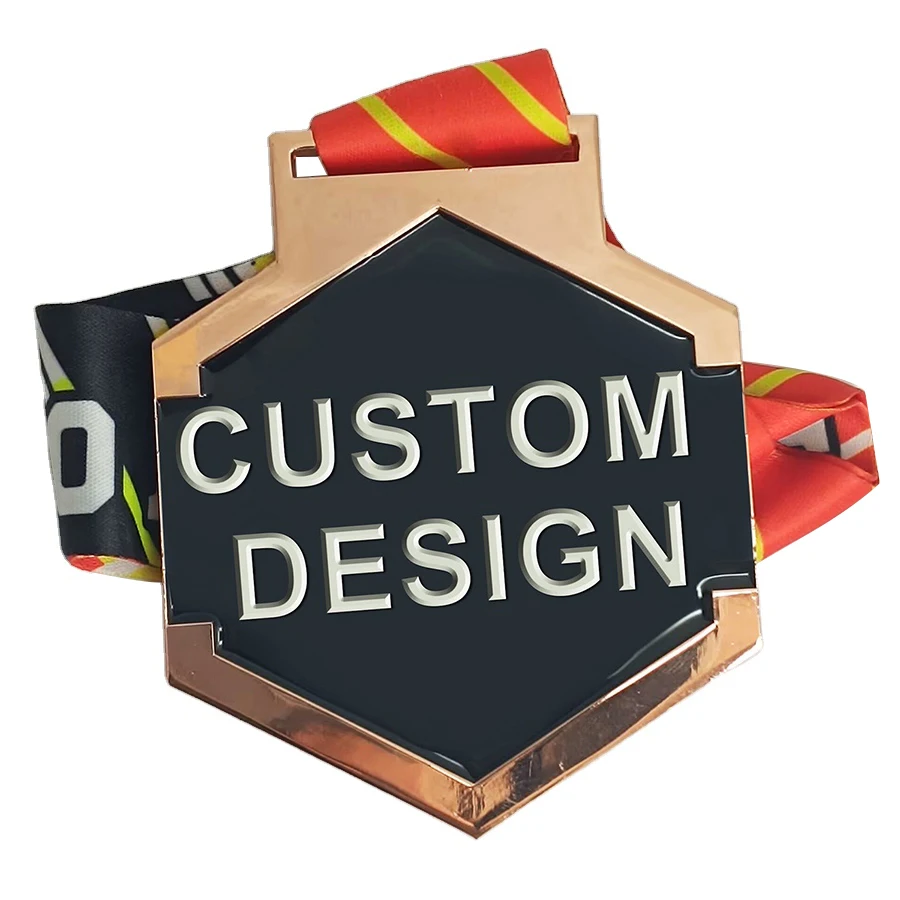 Promotional Virtual Running Epoxy Korea Pvc Qatar Aluminum Jiu-Jitsu Badge Dragon Boat Crystal Custom Enamel Medal