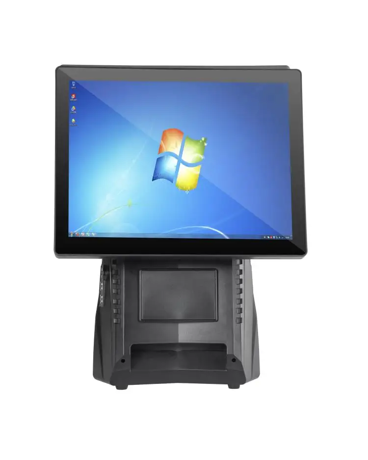 High Resolution Dual Screen Touch Supermarket Retail With Software Machine Cash Register Pos System