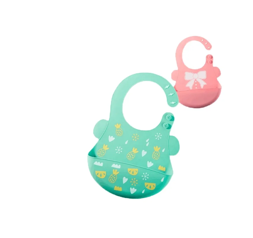 Youngerbebe Новое поступление детские нагрудники водонепроницаемый прочный горячие продаж популярные многоразовые силиконовые для пищевой