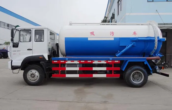 Всасывающий грузовик для дизельных сточных вод с насосом мойки высокого
