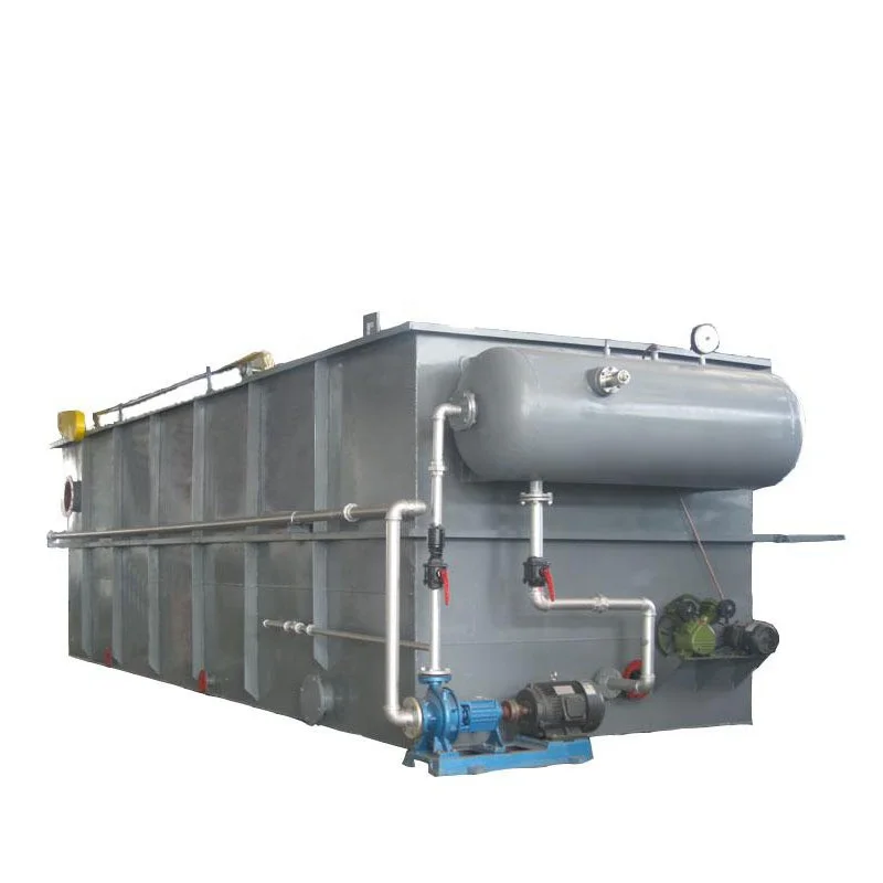 
Industrial wastewater sewage treatment plant, air floatation machine for removing grease container 