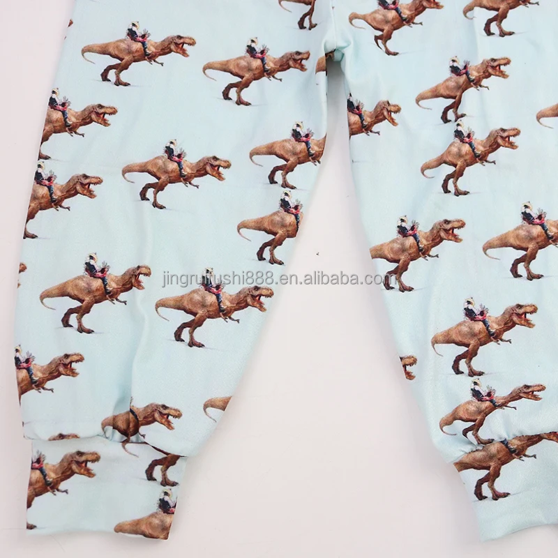 Kids Casual Pants Children Baby Trousers Milk Silk Dinosaur print sportswear Pants Jogger Pants