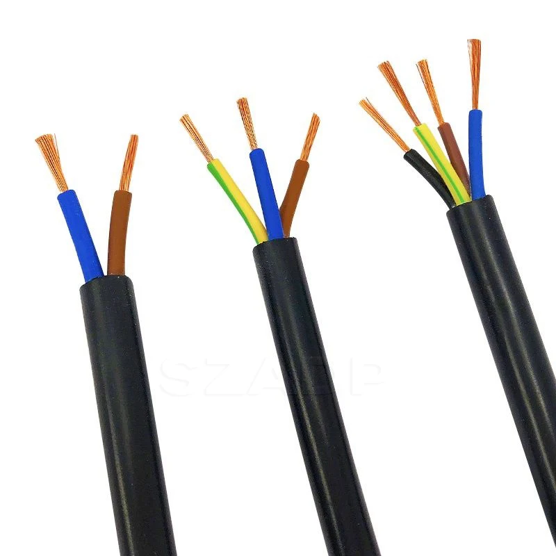 RVV Round Flexible Copper Cable 300/500V 2 core cables 1.5mm2 2.5mm2 White Electric Wire