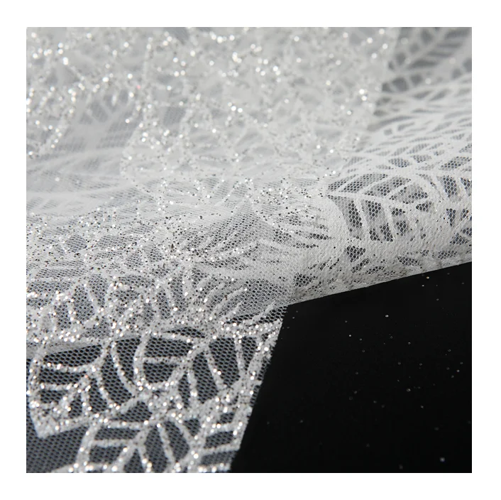 Fashion Mesh Net French Tulle Lace African Fabric For Wedding Evening Dress Tela De Encaje Dress Making With Sequins