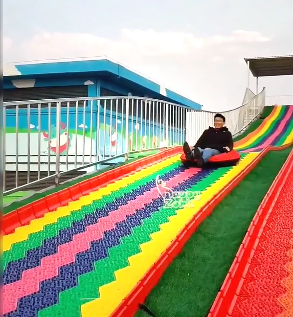 Tubing Slide Commercial Indoor Outdoor playground Non-slip Tube Slide Skiing Durable Snow Grass Slide Carpet for Kids, Adults