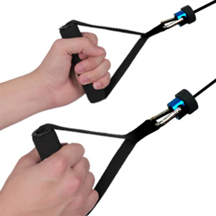 Gym exercise machines endless 3 resistance levels wall mounted pulley rope trainer