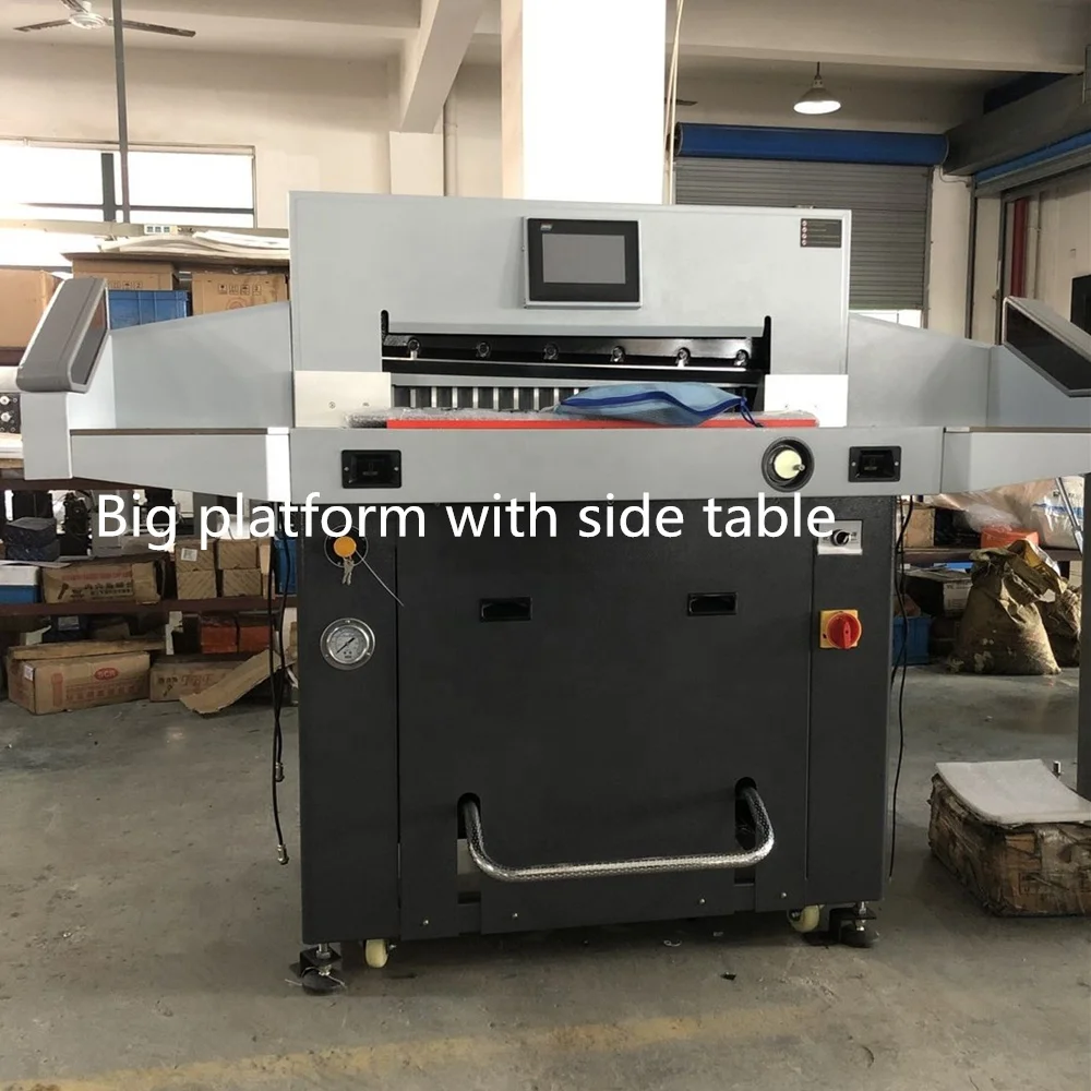 FRONT Customizable Guillotine H720RT A2 A3 Paper Cutter 72cm Hydraulic Programmed  Paper Book Cutting Machine  80mm thickness