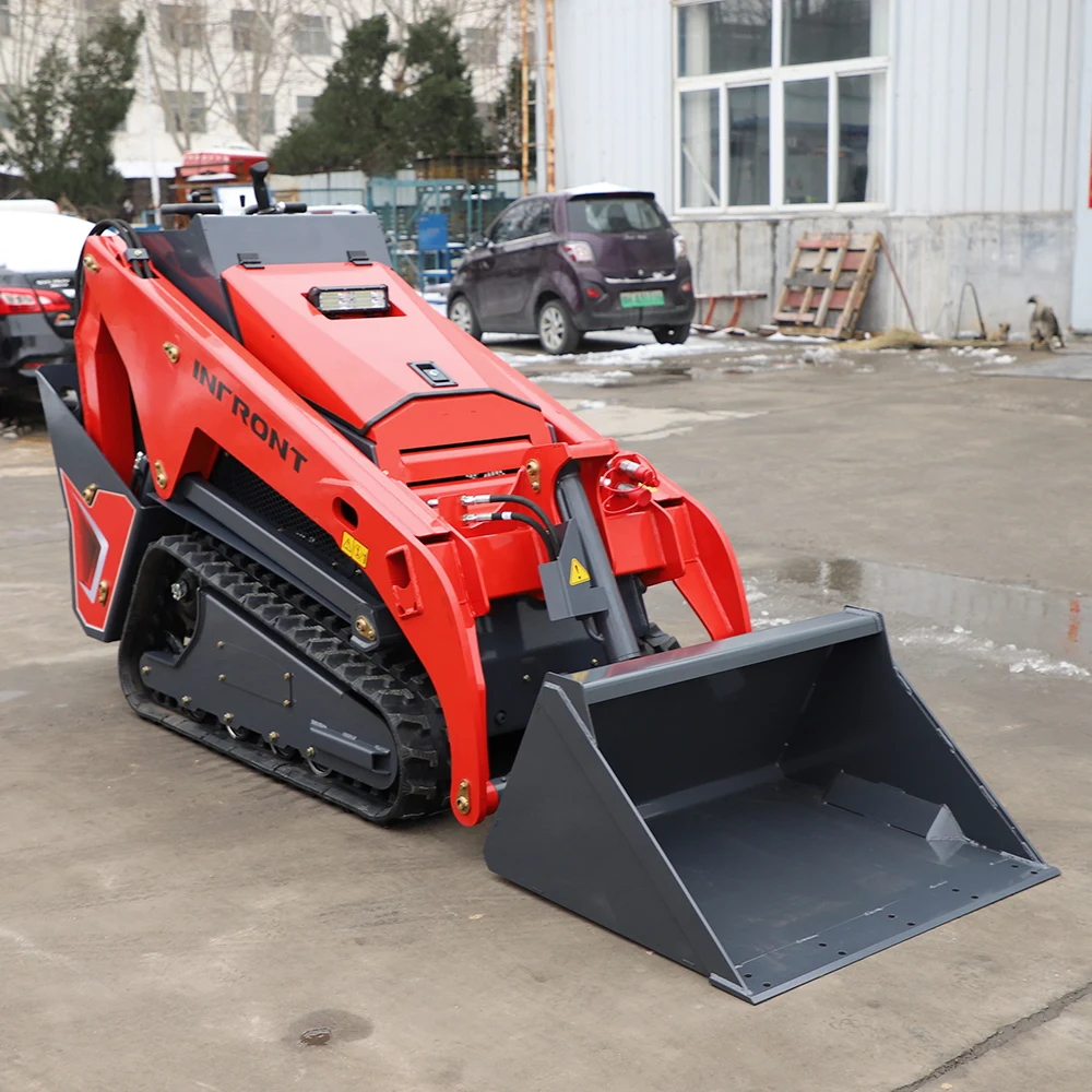 Heavy weight Mini Crawler Tracked Skid Steer Tractor with attachments YFV1000 high working-efficiency loader