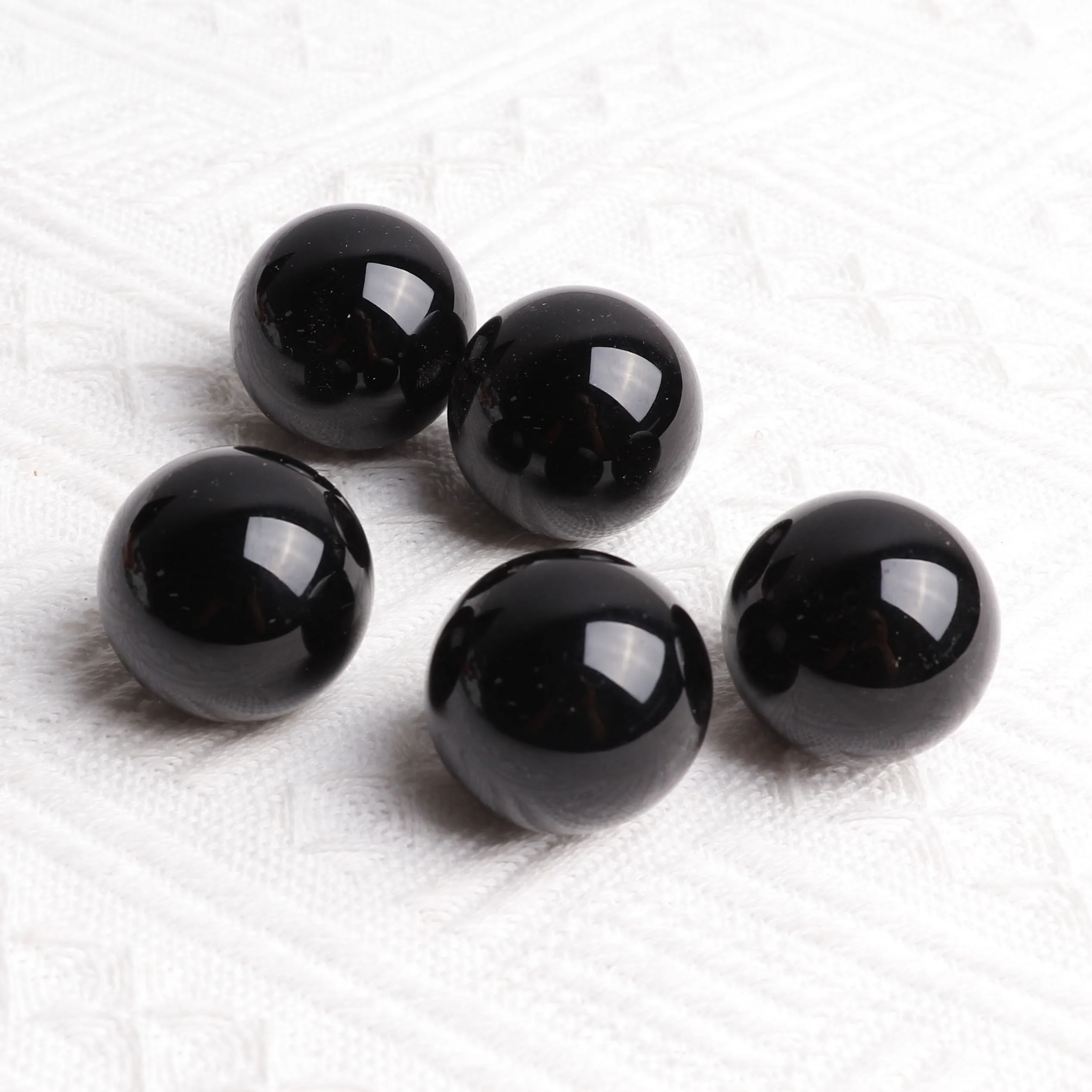 
 Natural Healing Magic Crystal Ball Decoration Small Ametyst Sphere Luminous Black Obsidian Ball  