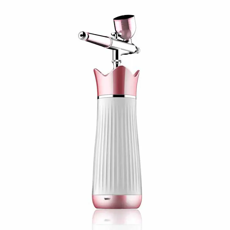 Handheld mini electric automatic cordless nail art gel painting machine hair color airbrush compressor