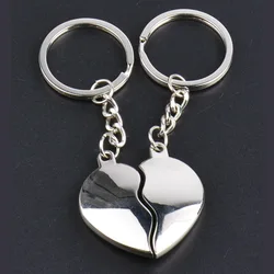 Customized Heart shaped key chain  3D Exquisite practical key chain gift.Love couple key chain
