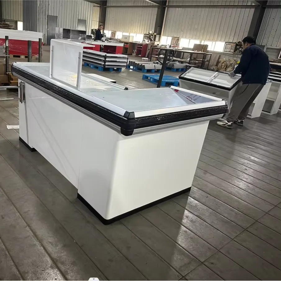 supermarket display multi-type supermarket equipment checkout counter cashier desk for shopping market