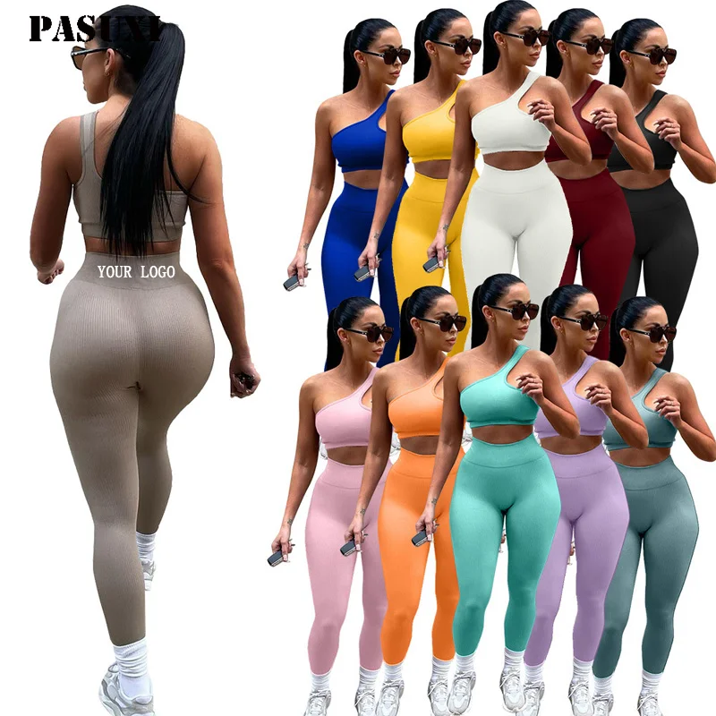 PASUXI Custom Gym Fitness Workout Golf Tennis Yoga Wear Clothes Design Running Training Tight Yoga Pants for Women