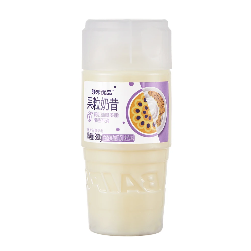 OEM ODM Manufacturer 380g PP Plastic Bottle High Quality Strawberry Passion Fruit Flavor Smoothie Drinks