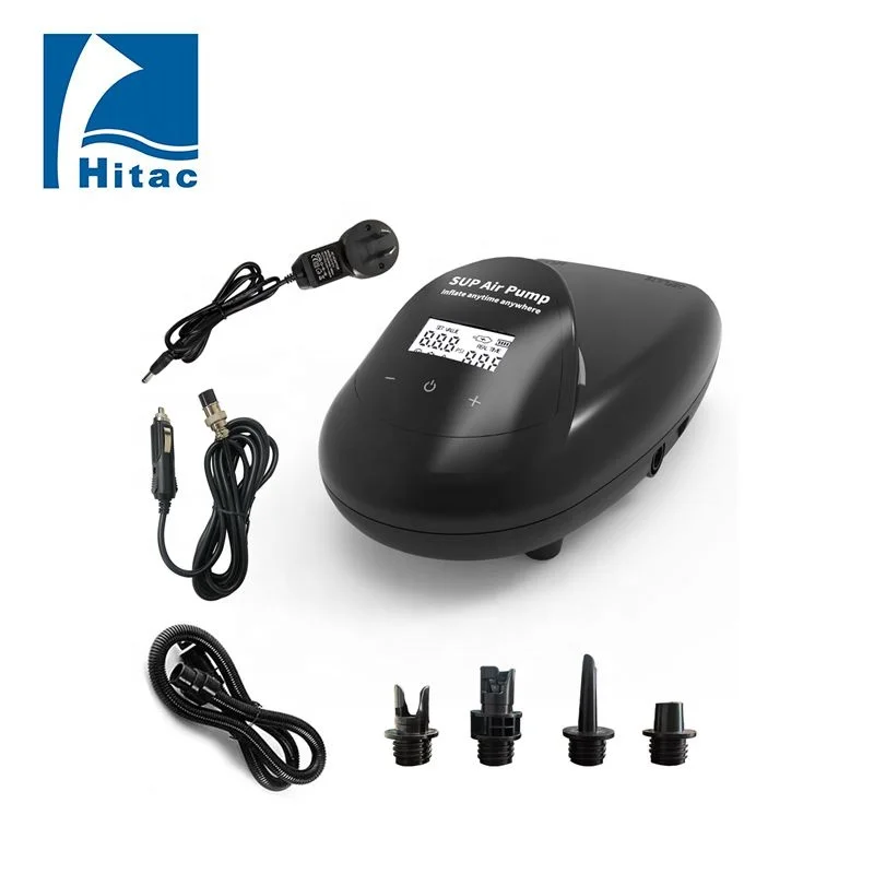 OEM SUP paddle boards accessories electric rechargeable air pump 12V car power portable air pump for inflatable kayaks and boats