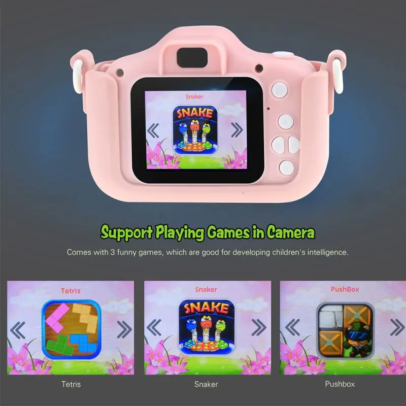 Kids Camera Mini HD Screen 1080P Projection Video Camera Toys Children Baby Gifts Birthday Digital Kids Camera For Kids
