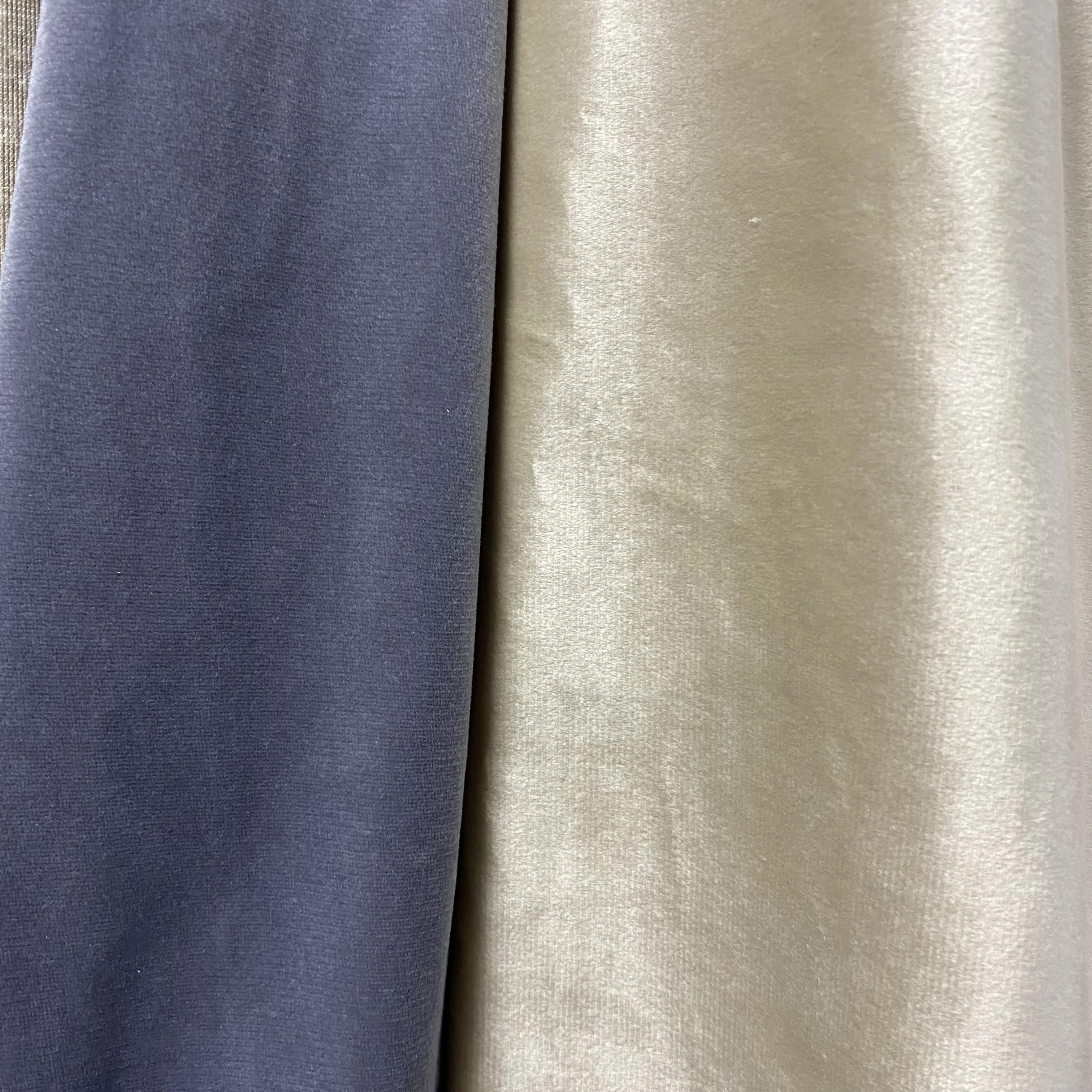  2.8 meter width plain 120 colors 100% Polyester Velvet fabric for curtain car sofa cover