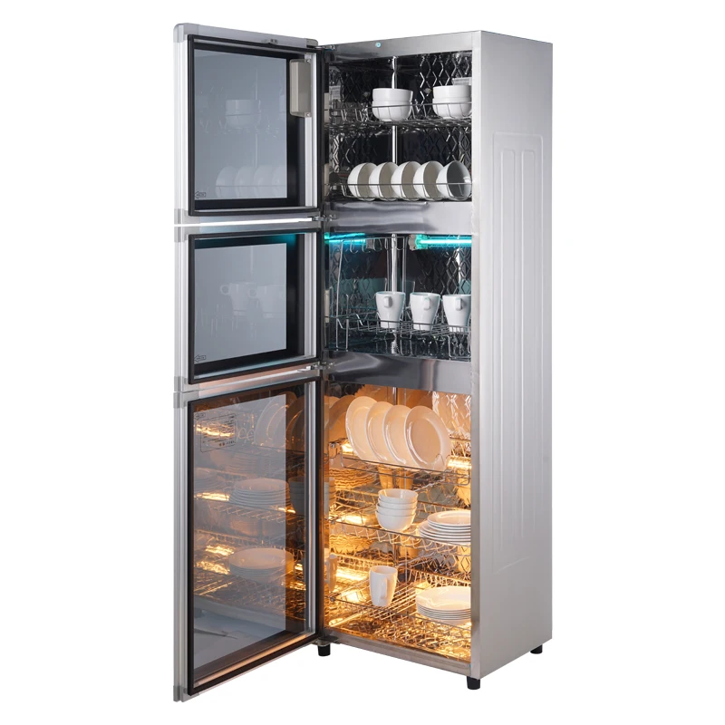 Стальной коммерческий дешевый кухонный стеклянный Электрический УФ стерилизатор дезинфекционный дизайн температурный контролируемый шкаф для одежды