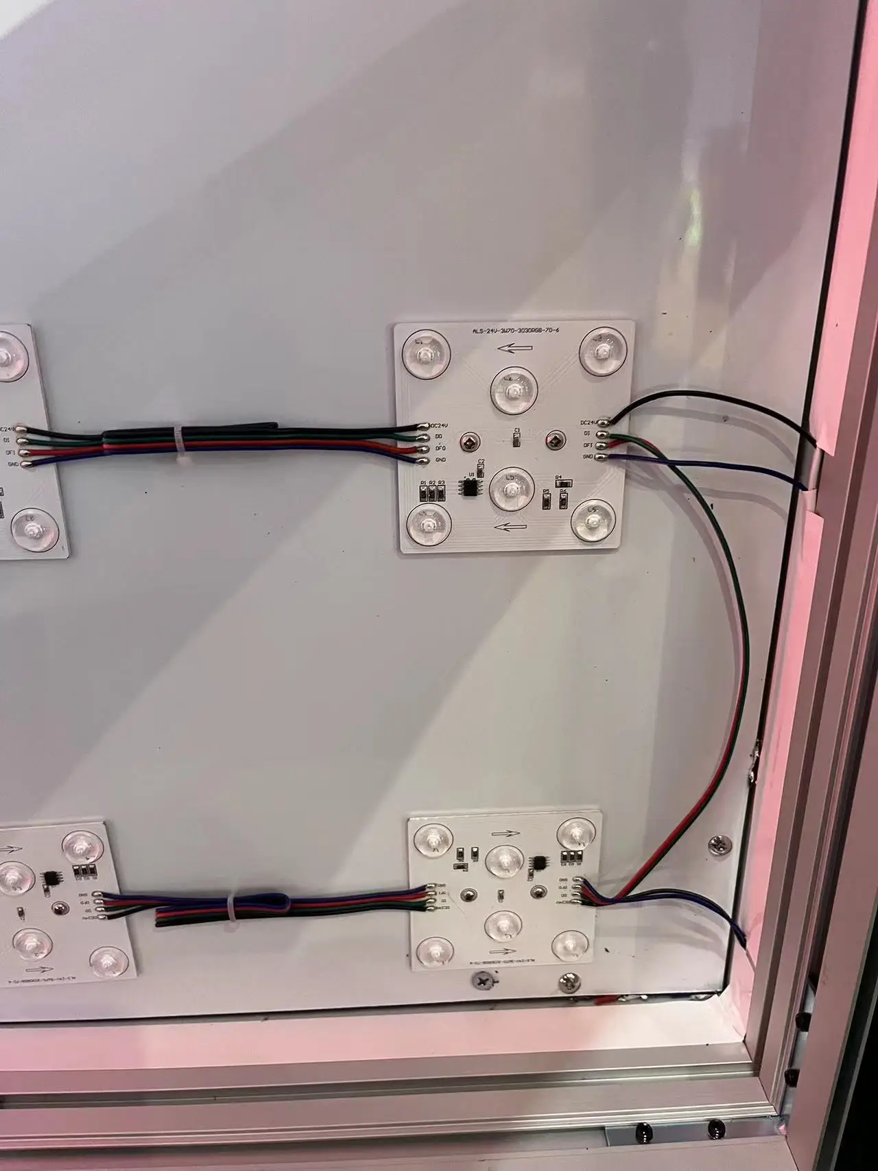 High Quality Acrylic RGB DMX 512 slim led panel