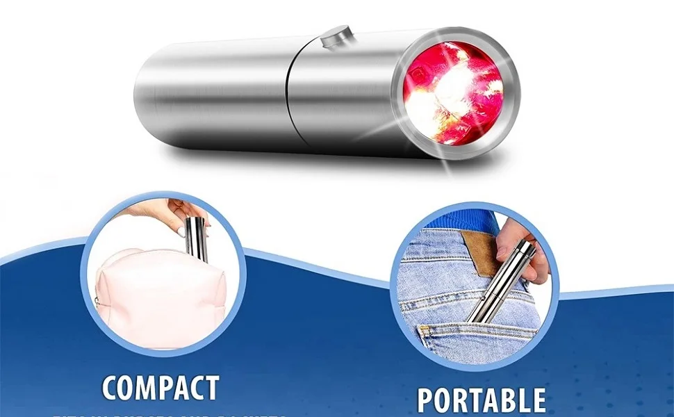 3 in 1 Handheld Red Light Therapy for Pain Relief on Body, Knee, Ankle, Hands, Feet, Dogs and Improve Face Skin Issue