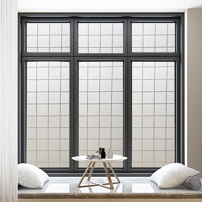 Wholesale Frosted Patterned Glue-Free Privacy Film Self-Adhesive Glass Sticker Decorative Glass Film