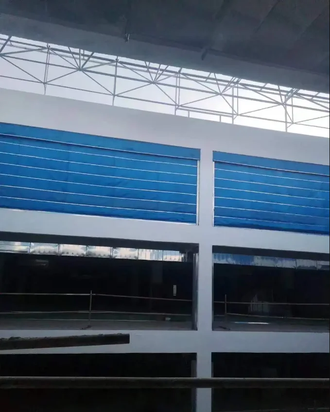 Factory direct sales fast delivery of warehouse stores fireproof and soundproof inorganic cloth fire rolling shutter door