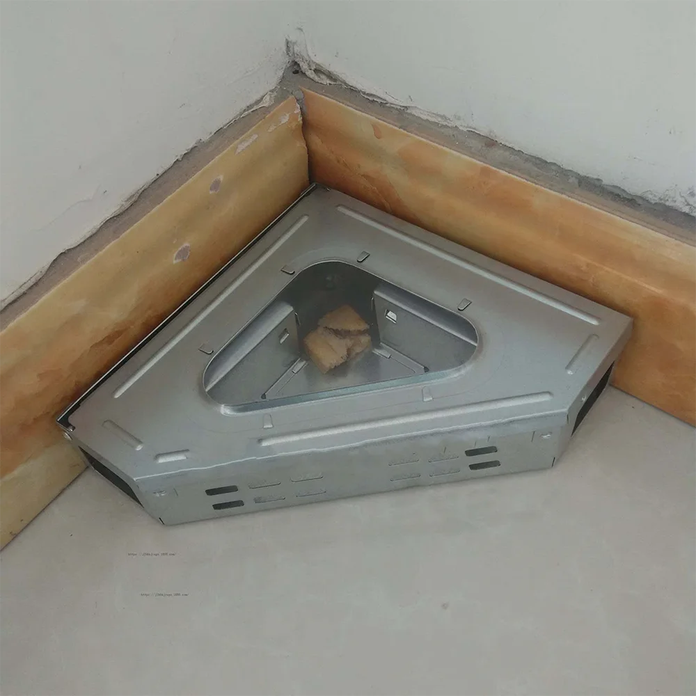 Humane Live Catch Metal Triangle Multi-Catch Mouse Trap With Solid Lid Repeater Corner Unit